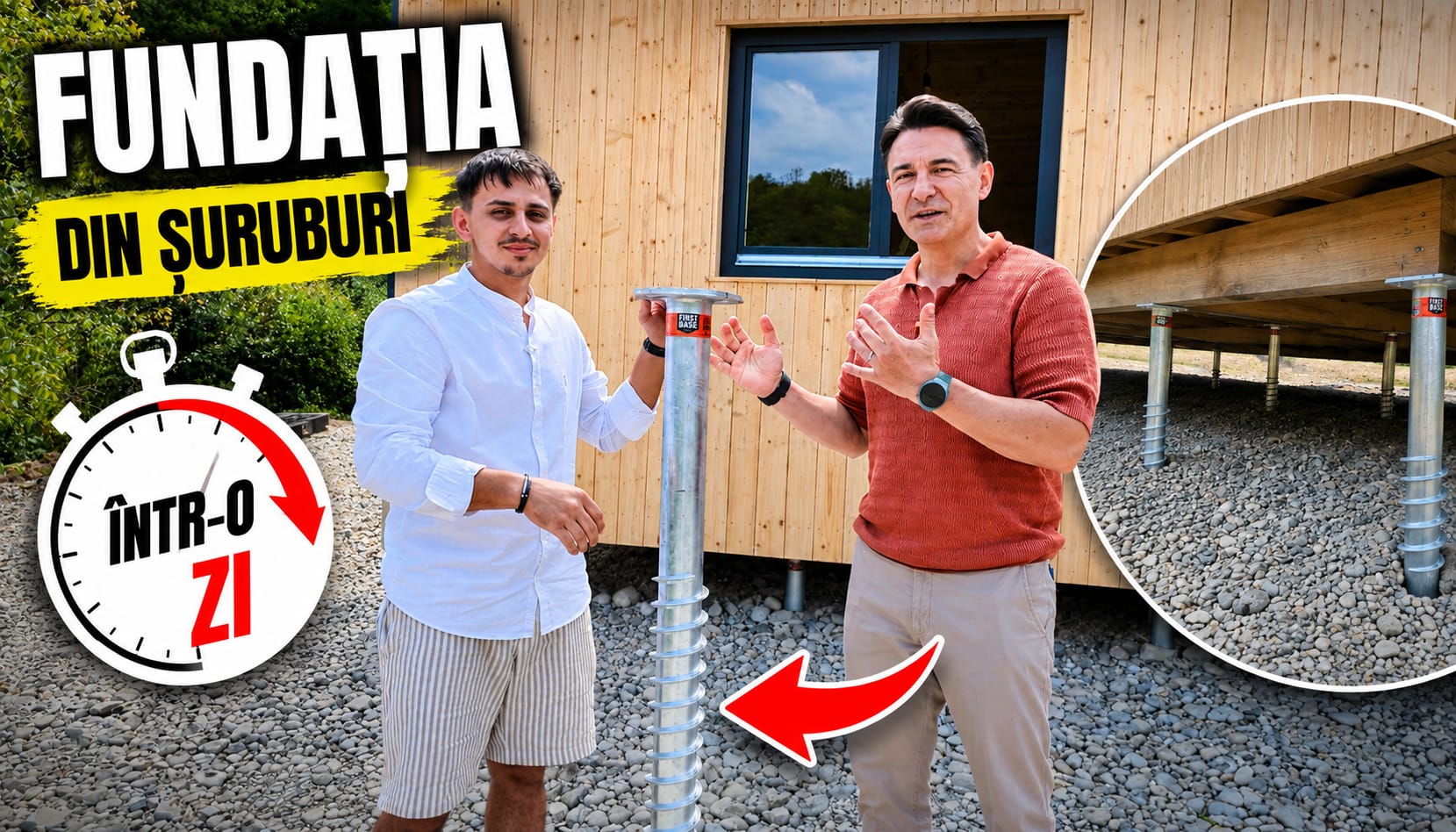 FUNDAȚIA DIN ȘURUBURI. GATA ÎNTR-O ZI
