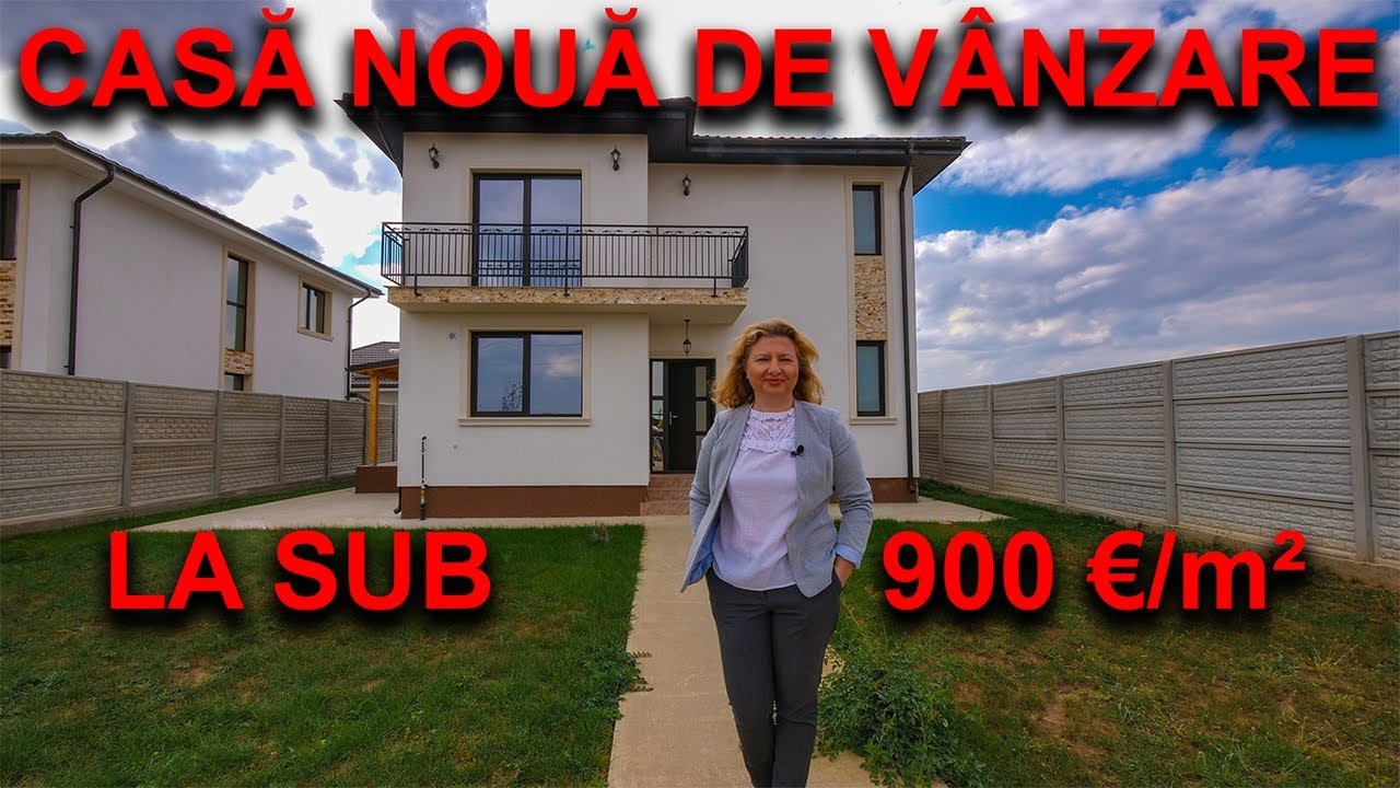 Casă nouă de vânzare, la Crevedia, la sub 900 euro pe metru pătrat