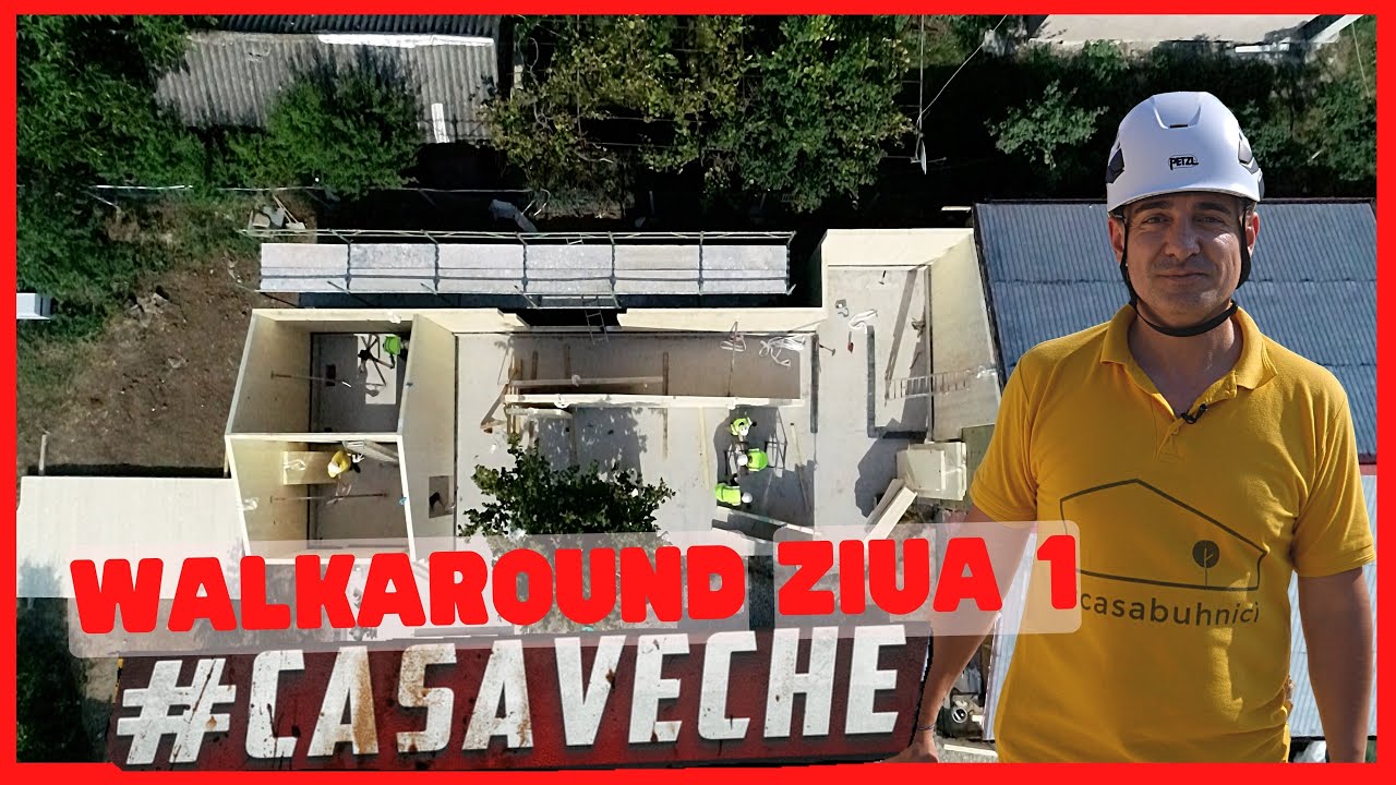 #casaveche ep.18 - Montăm pereții- Ziua 1 din 4 - Walkaround