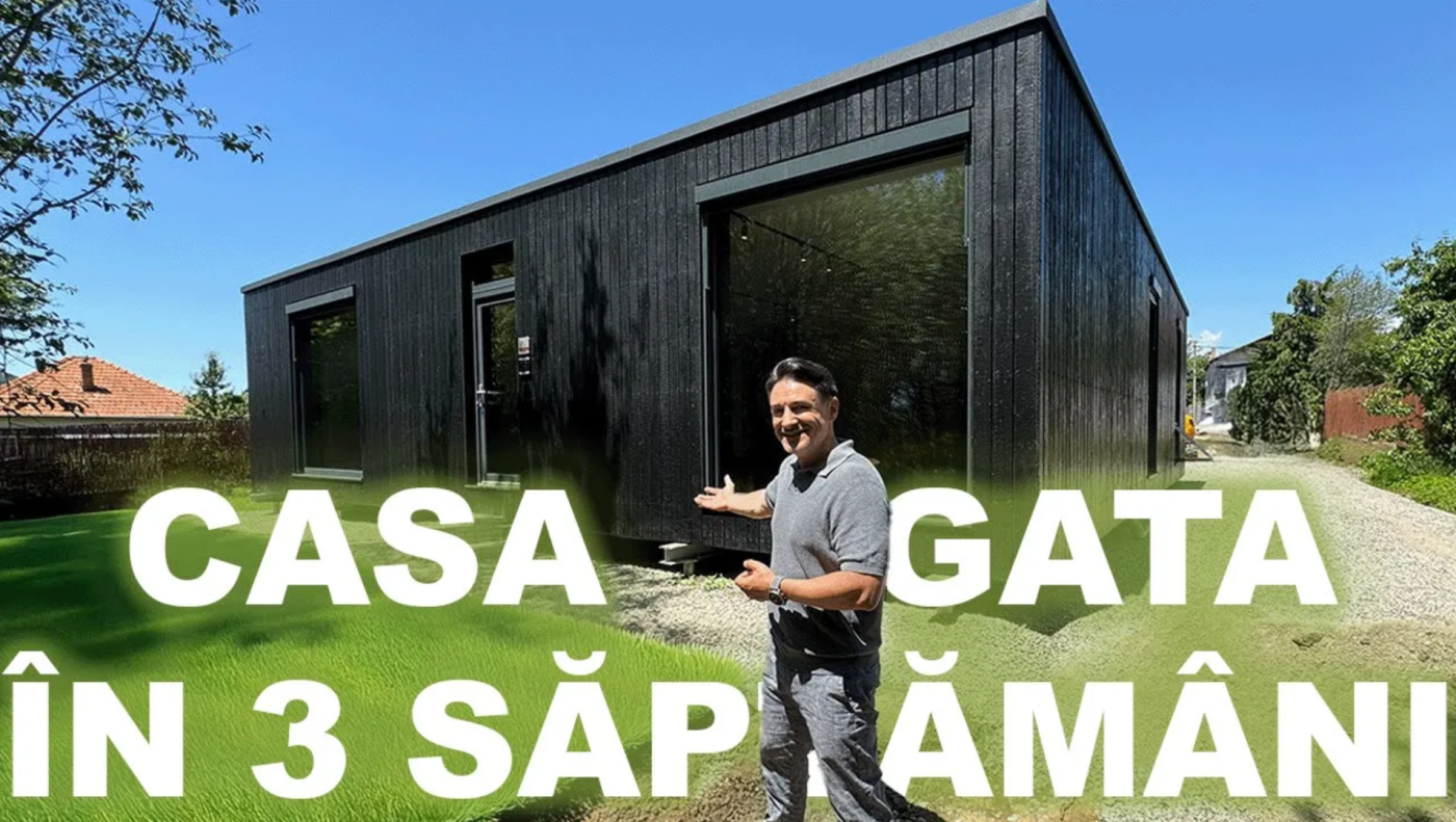CASA GATA ÎN 3 SĂPTĂMÂNI. E MONTATĂ PE ȘURUBURI ȘI O POȚI MUTA