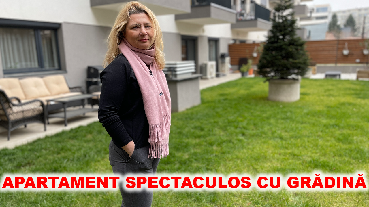 Apartament cu 3 camere și grădină