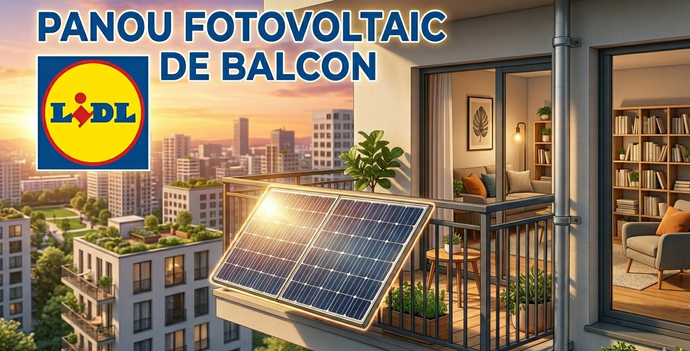 Panourile fotovoltaice pentru balcon au ajuns la Lidl. Legislația când?